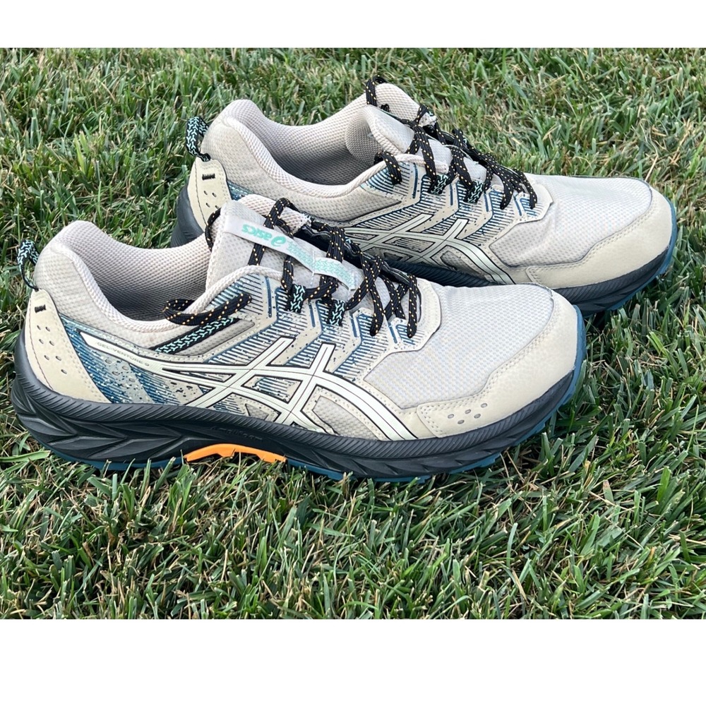 ASICS Gel-Venture 9 Trail Running Shoes Sheet Rock Azure 1011B486 Mens 11